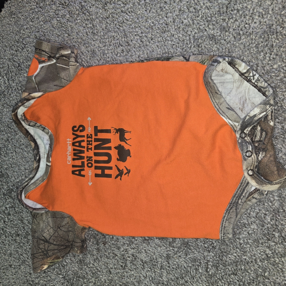 Carhartt Orange Bodysuit One Piece for Active Comfort